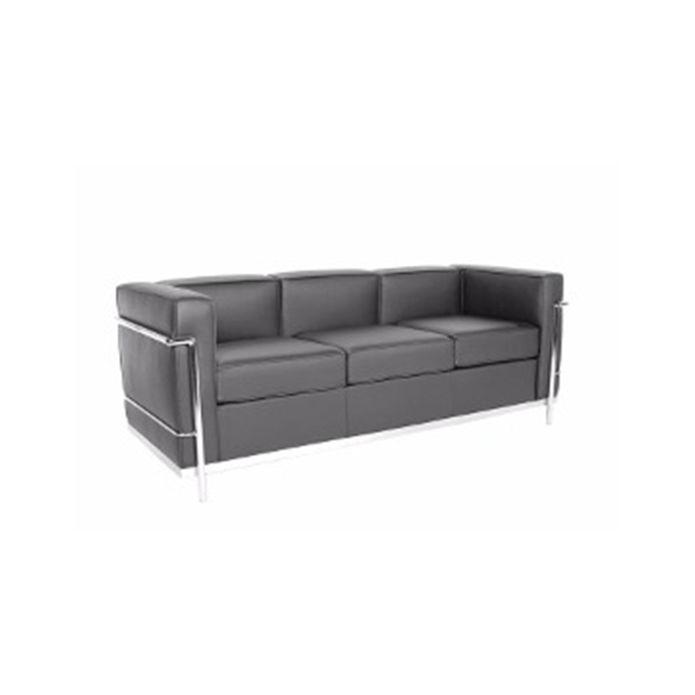 Sofá LC de 3 lugares Le Corbusier